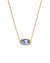 Elisa Gold Red White and Blue Necklace