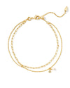 Eve Gold Multi Strand Gold and Pearl Bracelet