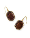 Daphne Gold Smoky Quartz Drop Earrings