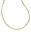 Nydia Gold Crystal Strand Necklace