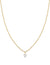 Clear Crystal on Gold CC Bead 16"-18" Necklace