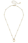 Celia Dainty Charm Necklace Base in Shiny Gold