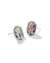 Daphne Silver Abalone Stud Earrings