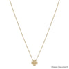 Water Resistant with Gold Cross Shape Charm 16&quot;-18&quot; Necklace