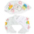 Bunny Beaded Top Knotted Headband: White