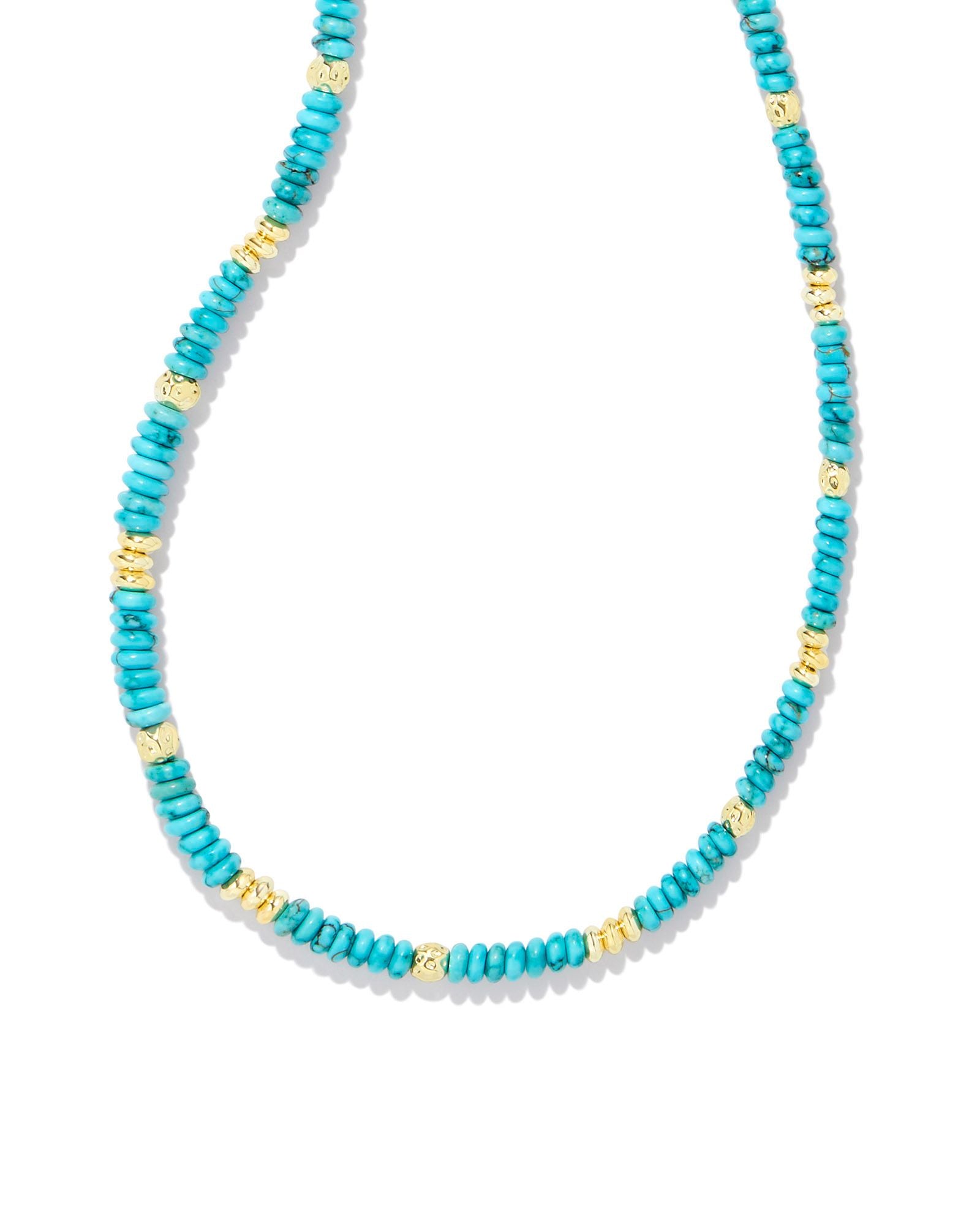 Deliah Turquoise Magnesite Strand Necklace