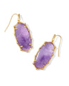 Elle Dark Purple Amethyst Drop Earrings