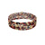 Maroon and Black Seed Bead Gameday Stretch Bracelets