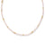 Deliah Gold Rose Quartz Strand Necklace