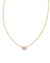 Mini Elisa Necklace Gold Fuchsia Magnesite