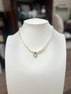 Pearl Crystal Pendant Beaded Necklace