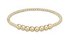 Classic Gold Bliss 2.5mm and 5mm Beaded Bracelet