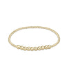 Classic Gold Bliss 2mm and 4mm Beaded Bracelet