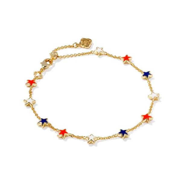 Sierra Star Red, White and Blue Gold Bracelet