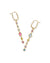 Mini Elisa Gold Abbie Huggie Earrings Multi Mix