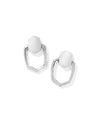 Kaia Silver Open Frame Earrings