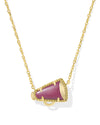 Cheer Maroon Gold Pendant Necklace