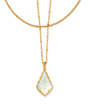 Faceted Alex Convertible Necklace Gold Ivory Illusion