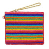 Beaded Coin Purse - Bright Striped