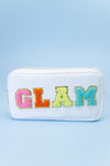 White Cosmetic Pouch - GLAM