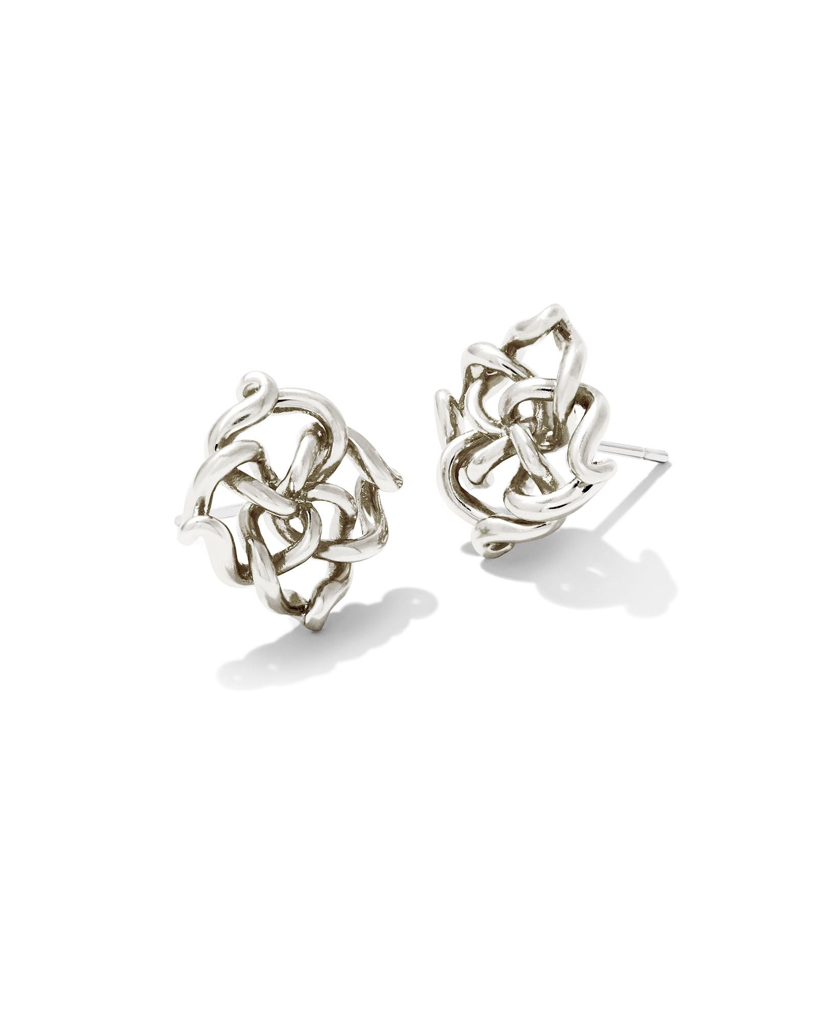 Kelly Silver Stud Earrings