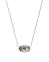 Elisa Silver Abalone Shell Necklace