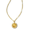 Sienna Sun Pendant Gold Necklace
