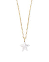 Carved Jae Star Long Necklace Gold Ivory Mother Of Pearl