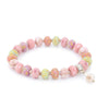 Pink Salt Clay Bead Bracelet