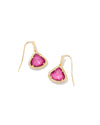 Kendall Drop Earrings Gold Iridescent Orchid Illusion