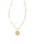 Piper Pendant Necklace Gold White Howlite