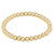 Classic Gold 5 mm Beaded Bracelet - Extended Size