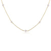 17&quot; Gold Simplicity Necklace - Pearl