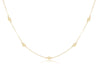 15&quot; Gold Simplicity Necklace - Classic 4mm
