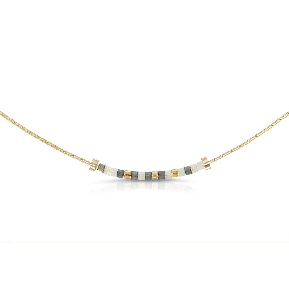 Gold Morse Code Necklace - Pray