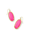 Elle Gold Neon Pink Drop Earrings