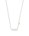 Kendra Scott Mom Pendant Necklace - Silver
