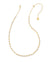 Juliette Strand Necklace Gold White Crystal