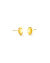 Emilie Stud Earrings Gold Yellow Mother of Pearl