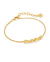 Mama Script Gold Bracelet