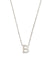 Initial B Silver Pendant Necklace