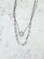 Non Tarnish Silver Short CZ Pendant Necklace