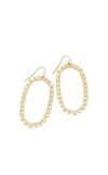 Elle Open Frame Gold Earrings