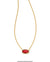 Grayson Gold Maroon Magnesite Pendant Necklace